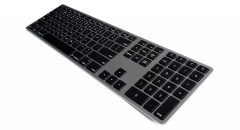 Matias Backlit Wireless Aluminium Keyboard - Space Gray-DE