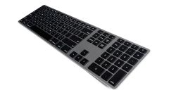 Matias Wireless Aluminum Keyboard - Gray/Black-FR